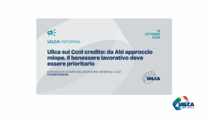 CCNL Credito: Comunicato Stampa del Segretario Nazionale Uilca Fulvio Furlan dopo l’incontro del 13 ottobre in ABI